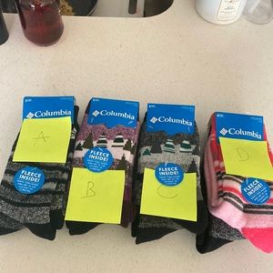 Colombia Fleece Socks Size: 4-10 Womens